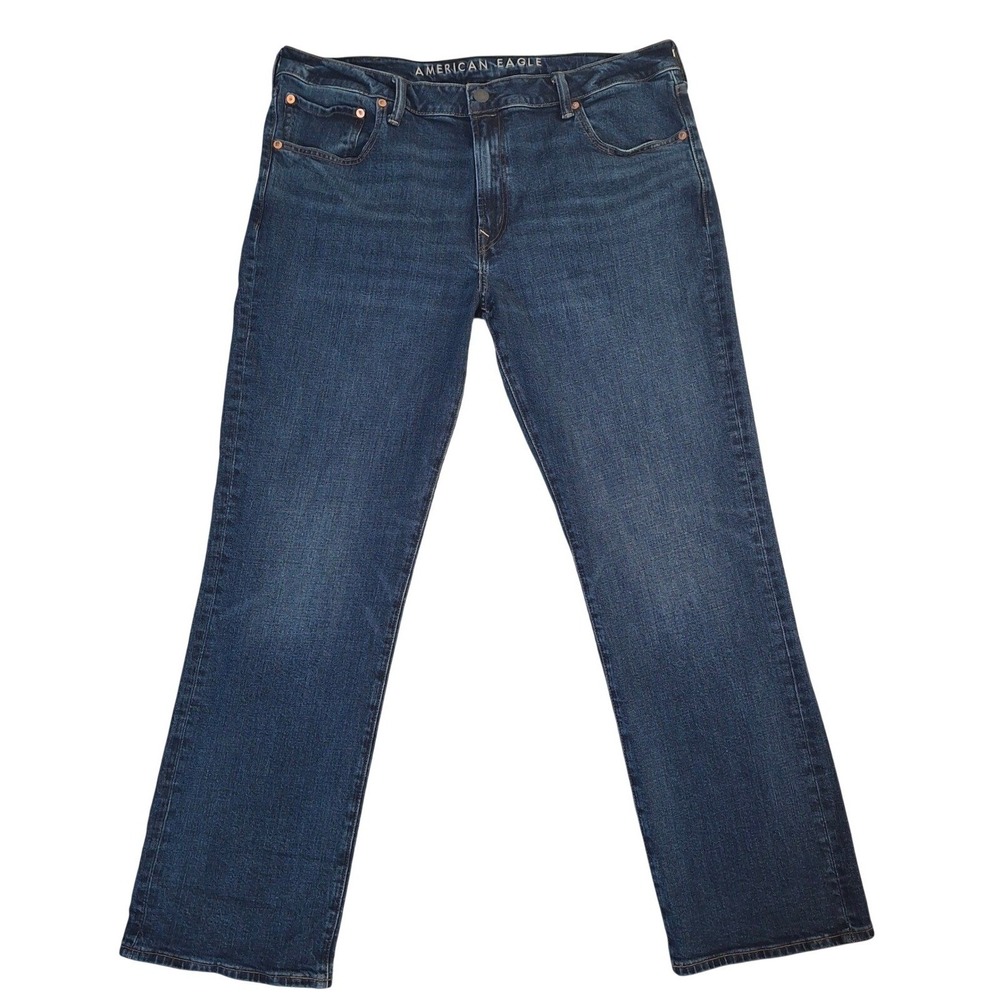 American Eagle Original Bootcut Jeans Men's 38x32 Blue Dark Wash Airflex+